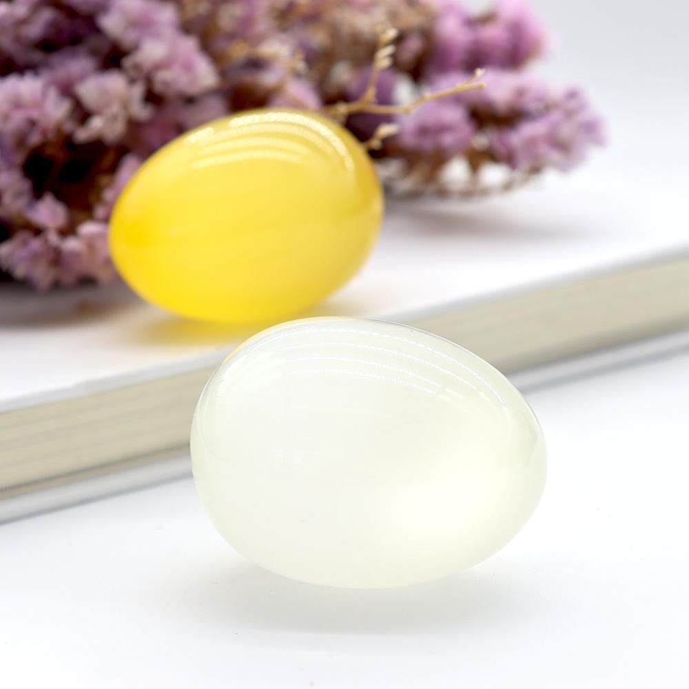 Pocket Palm Stone Crystal Carving Egg-Shape Gemstones Polished Worry Stones Wholesale Crystals