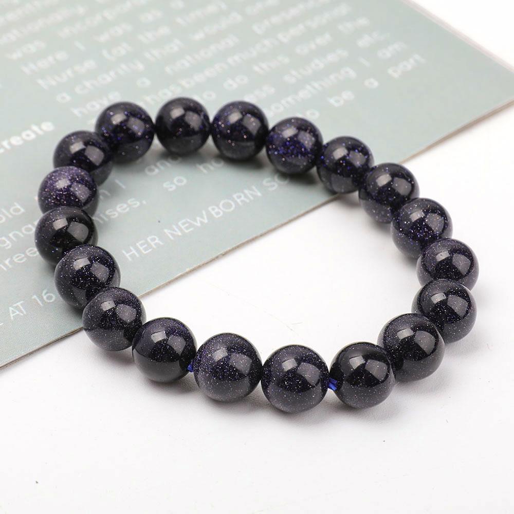 12mm Blue Sandstone Bracelet Wholesale Crystals