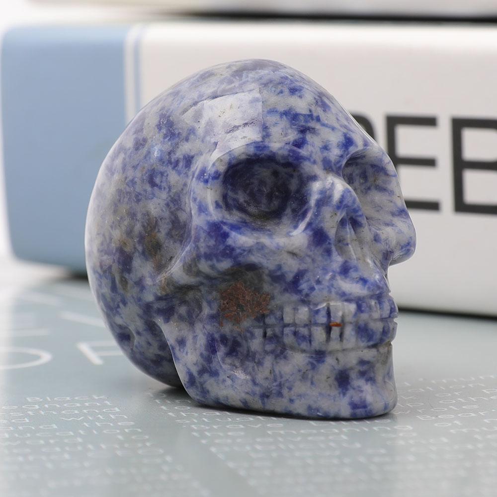 2" Sodalite Skull Carvings Wholesale Crystals