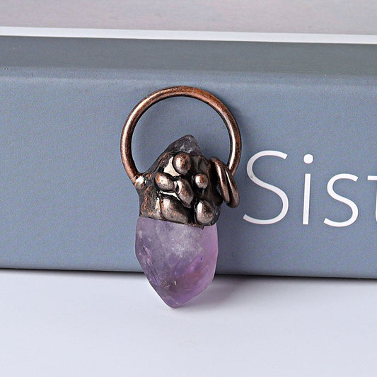 1.5" Amethyst Pendant for DIY Wholesale Crystals