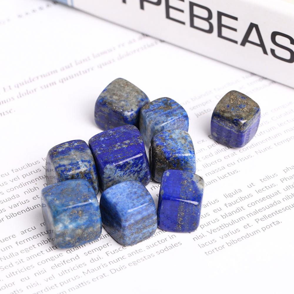 0.1kg Natural Polished Stones Blue Lapis Lazuli Crystal Cubes Wholesale Crystals