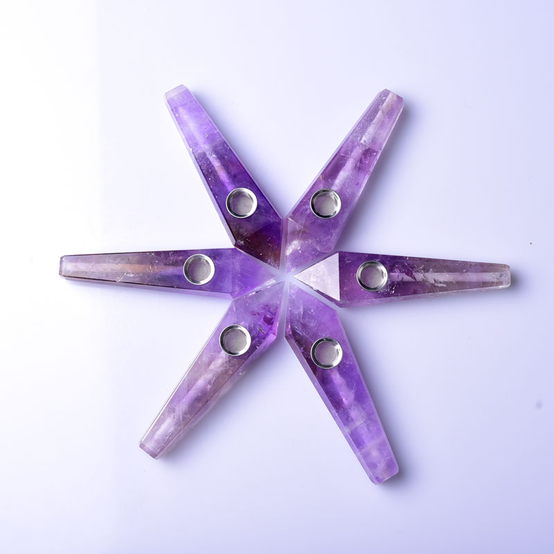 Amethyst Smoking Pipe wholesale support mixed customization Wholesale Crystals