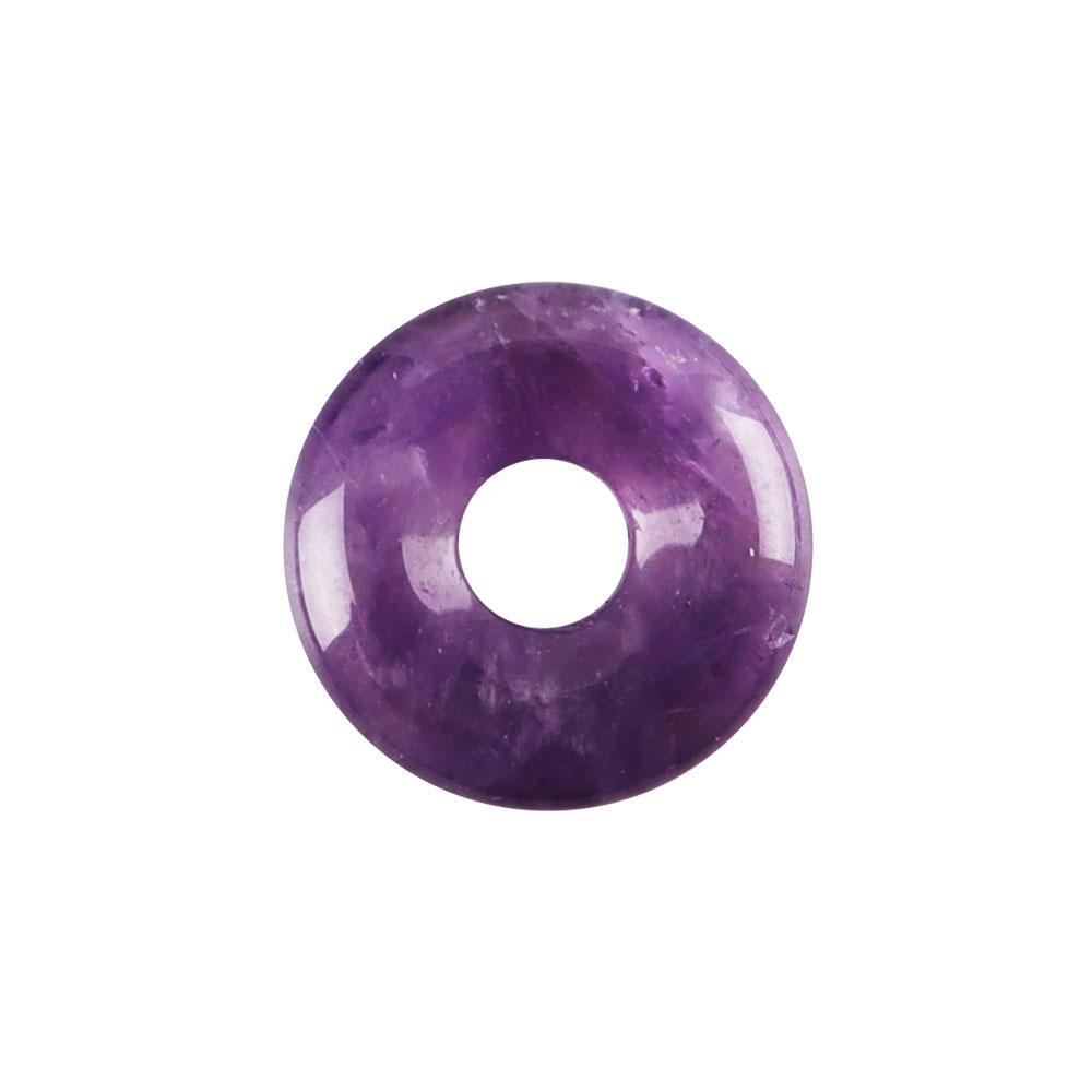 Amethyst Natural Multi Color Circle Crystal Donut Pendant DIY Jewelry Wholesale Crystals