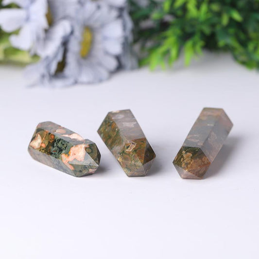 Hotsale Natural Rainforest Jasper Point Healing Crystal Tower Wholesale Crystals