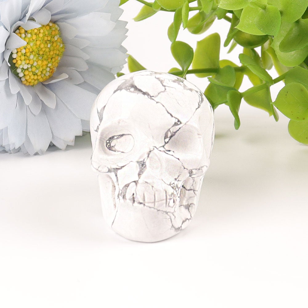 2" Howlite Skull Crystal Carvings Wholesale Crystals