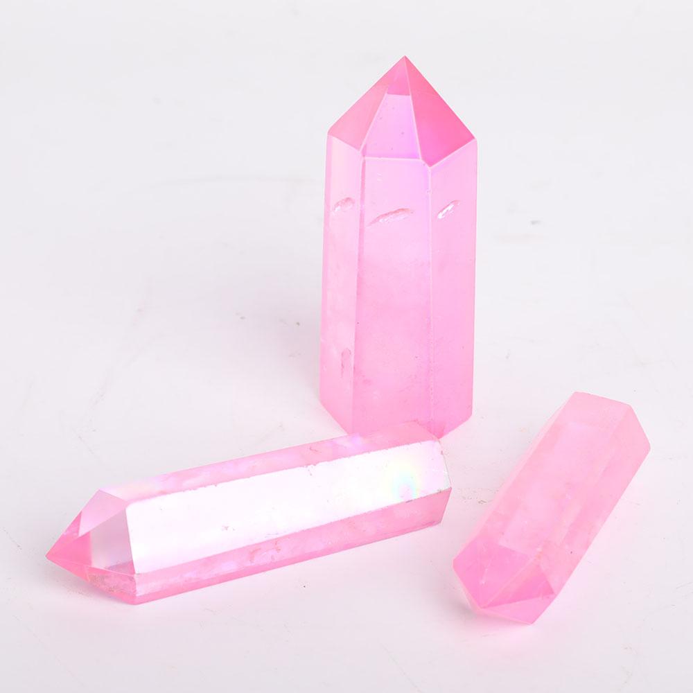 Set of 3 Aura Pink Points Wholesale Crystals