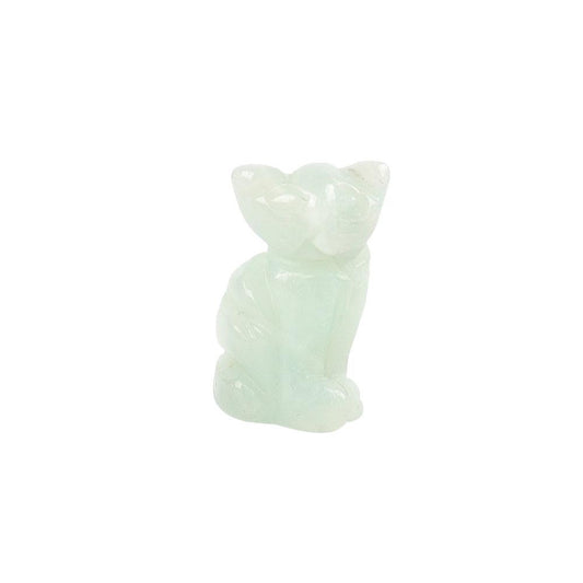 Sky Blue Mini Cat Carvings Wholesale Crystals