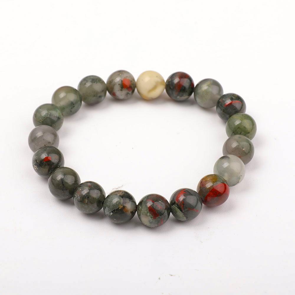 10mm Blood Stone Bracelet Wholesale Crystals