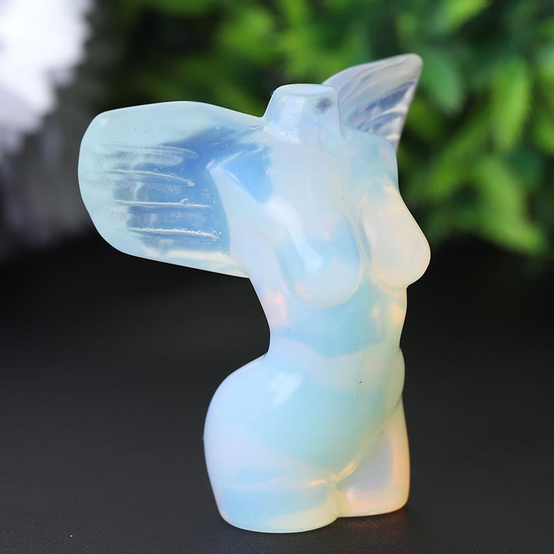 2" Woman Model Body with Wings Crystal Carvings Wholesale Crystals