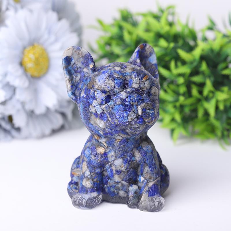 4" Resin French Bulldog Crystal Carvings Wholesale Crystals