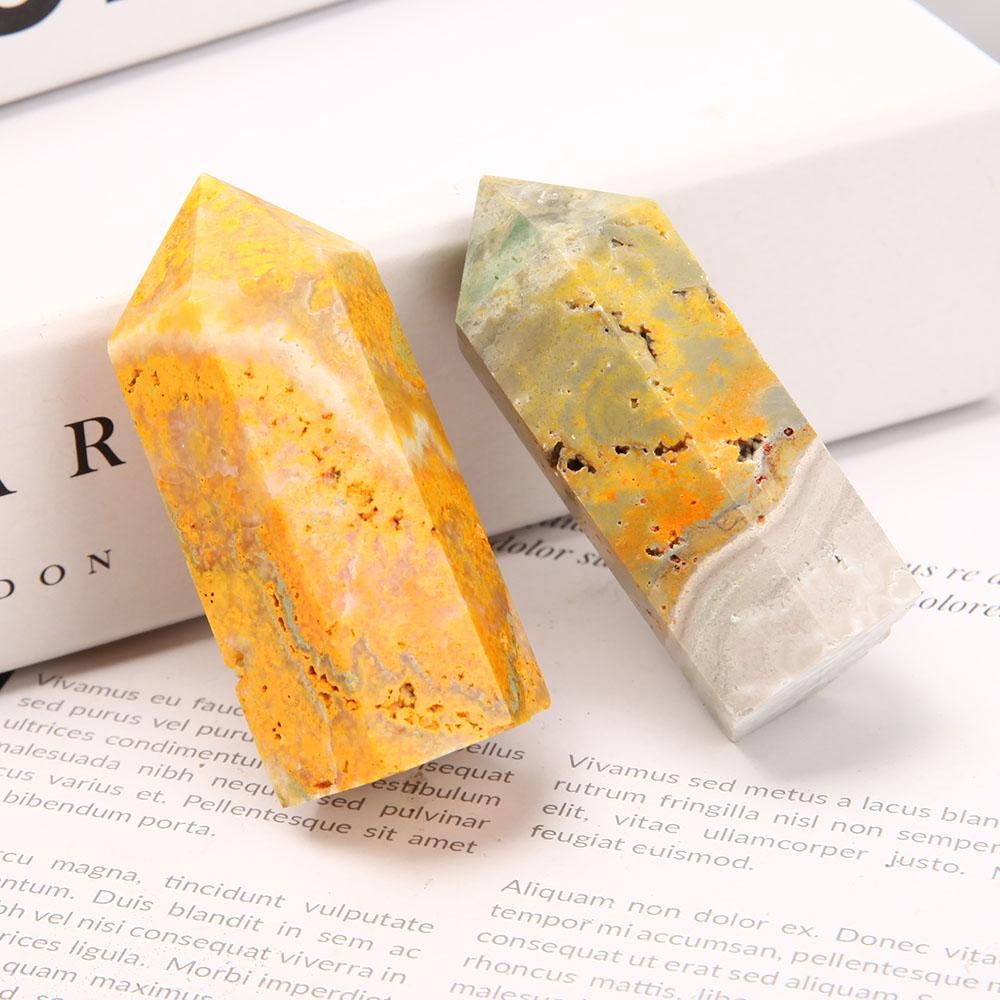 Set of 2 Bumble Bee Jasper Points Wholesale Crystals