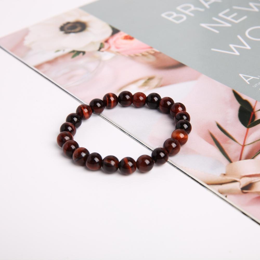 8mm Red Tiger Eye Crystal Bracelet Wholesale Crystals