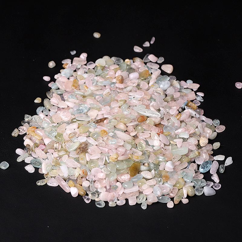 0.1kg Natural Morganite Chips Crystal Chips for Decoration Wholesale Crystals