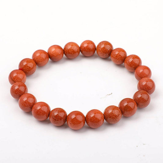 10mm Gold Sandstone Bracelet Wholesale Crystals