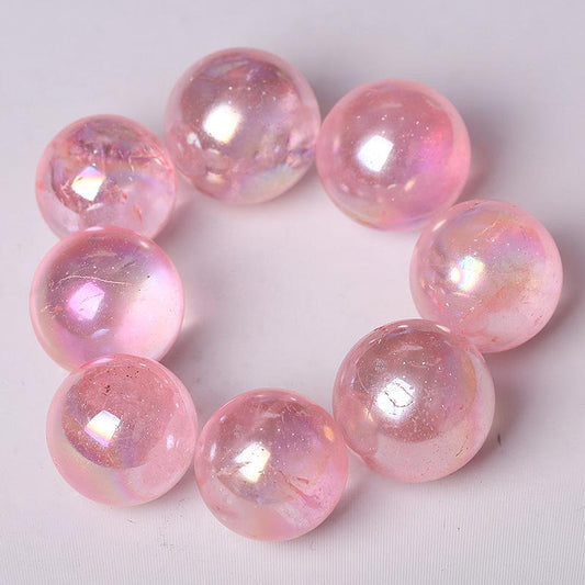 0.25kg Aura Rose Quartz Sphere Wholesale Crystals