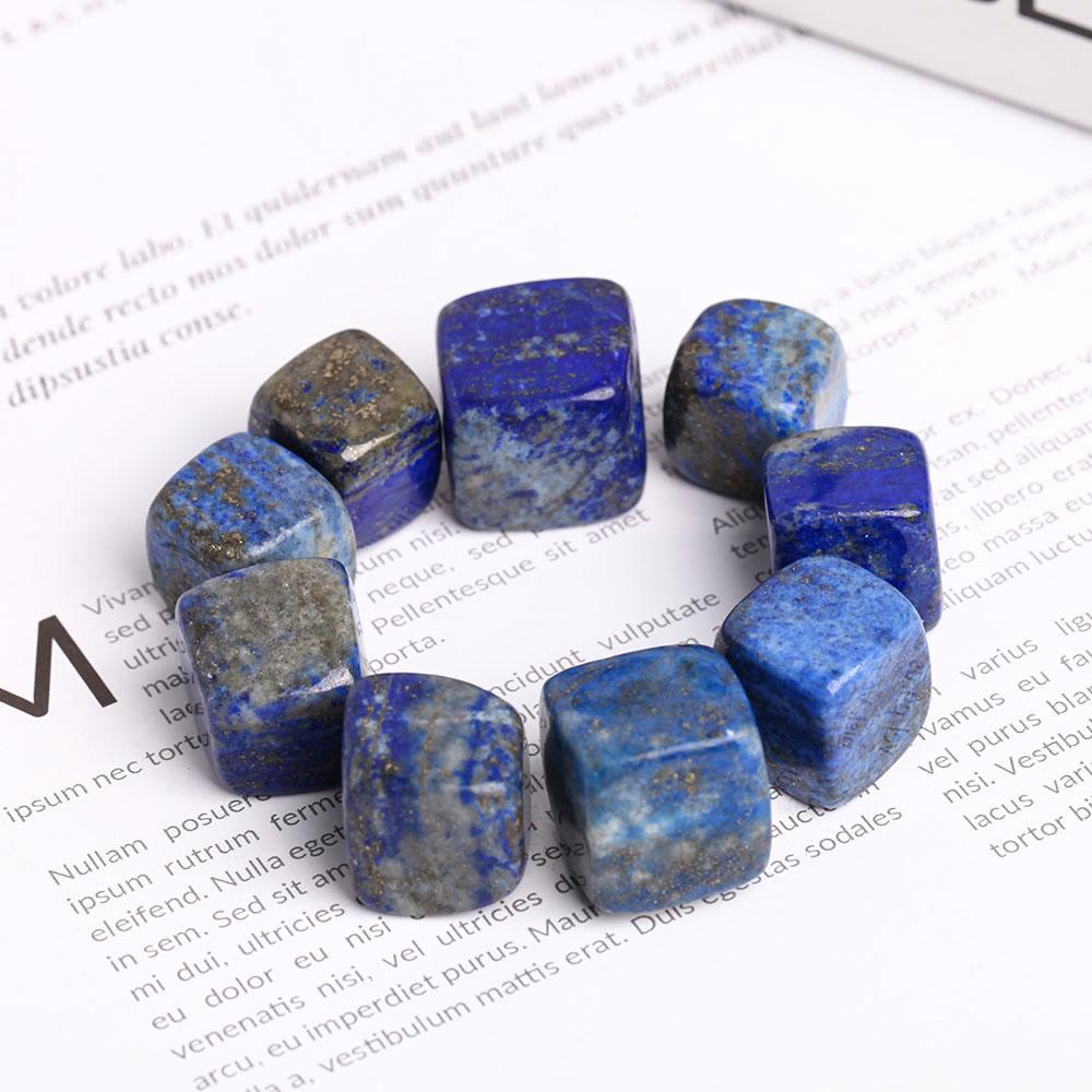 0.1kg Natural Polished Stones Blue Lapis Lazuli Crystal Cubes Wholesale Crystals