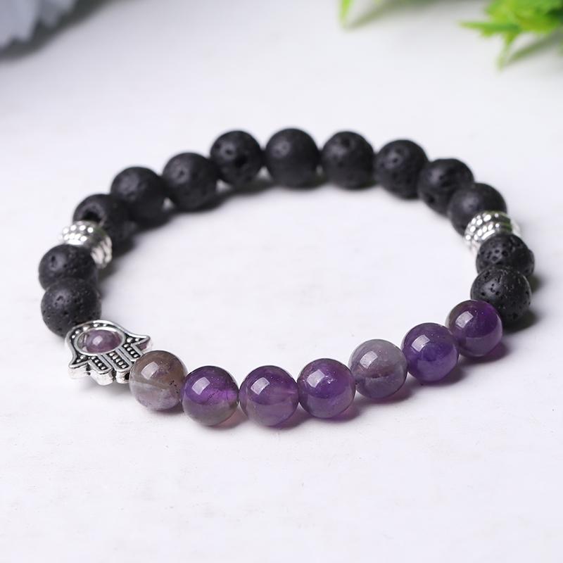 85mm Volcanic with Crystal Bracelet Wholesale Crystals