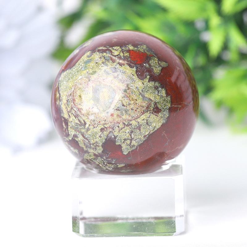 1.5" Dragon Blood Stone Crystal Sphere Wholesale Crystals