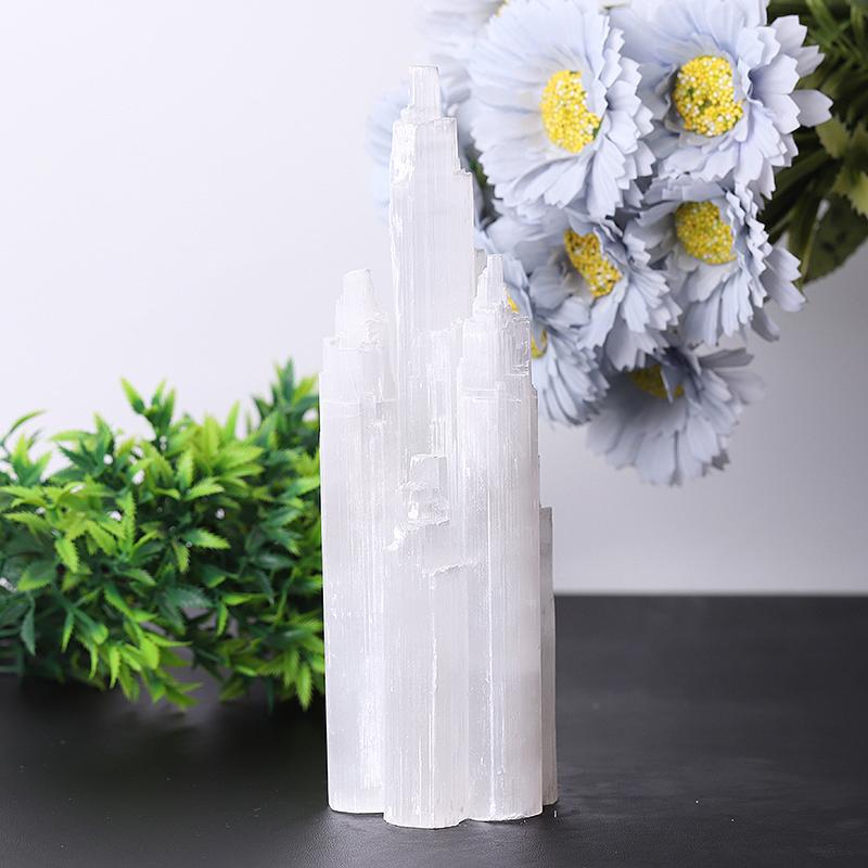 7.5" Selenite Skyscraper Tower Wholesale Crystals
