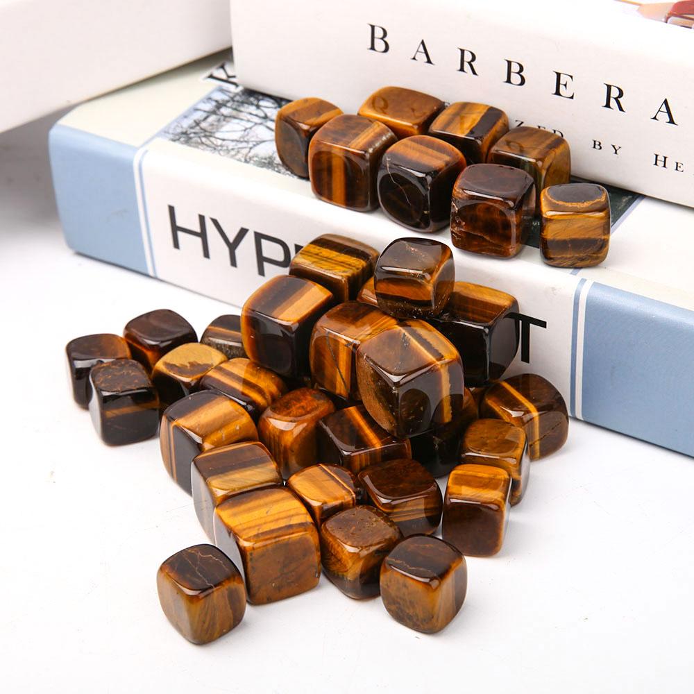 0.1kg Tiger Eye Cubes Bag Wholesale Crystals