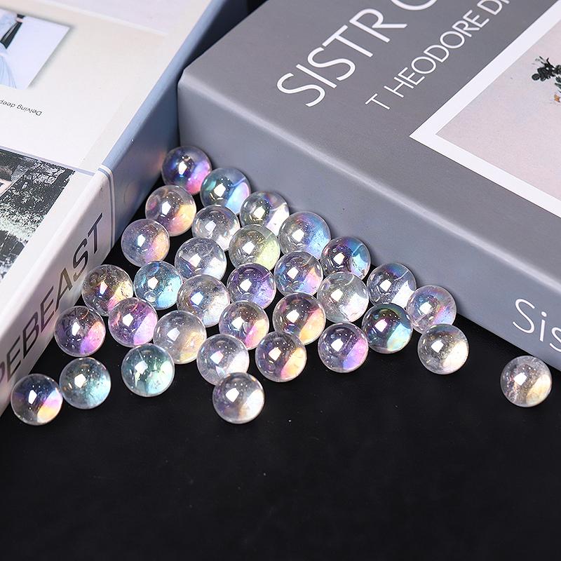 0.5-0.7'' High Quality Angel Aura Crystal Spheres Crystal Balls for Healing Wholesale Crystals