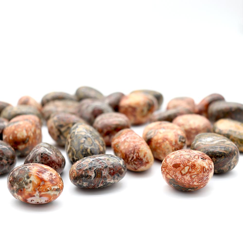 0.1kg High Quality Leopard Skin Jasper Tumble Stone Wholesale Crystals