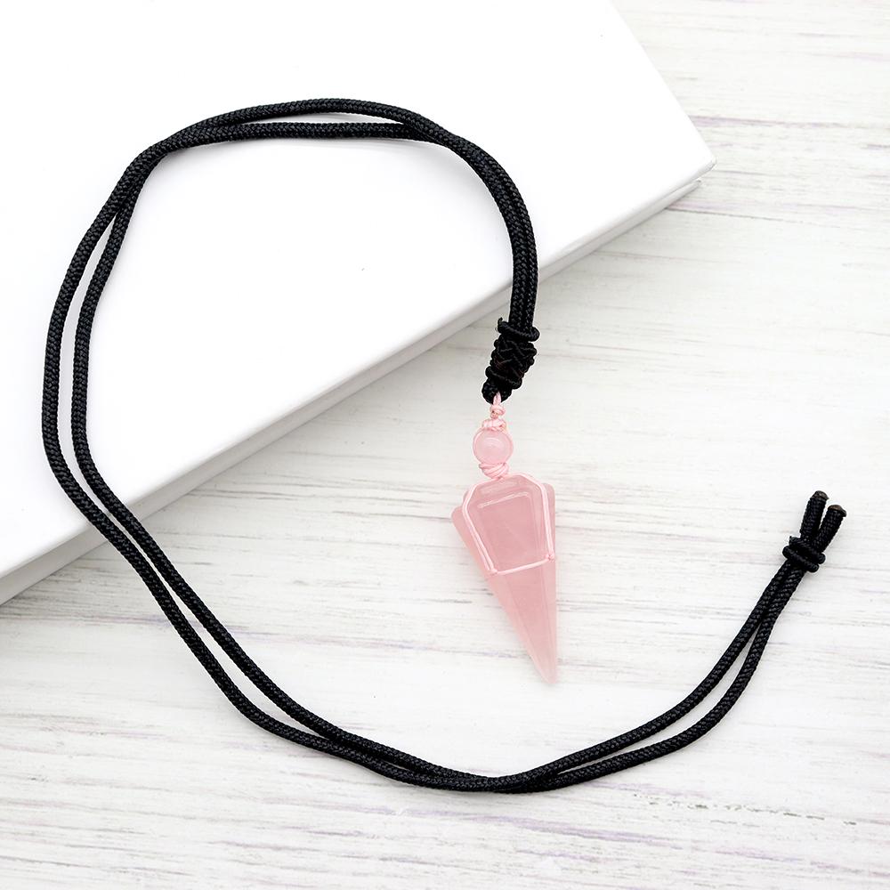 Arrow Shaped Obsidian Quartz Crystal Stone Necklace Wholesale Crystals