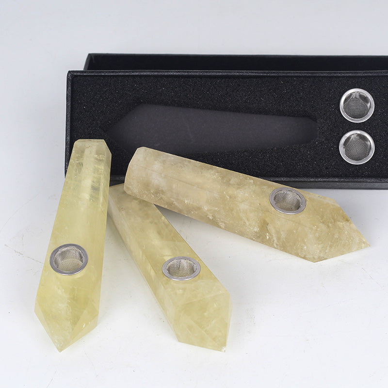 Citrine Smoking Pipe wholesale support mixed customization Wholesale Crystals