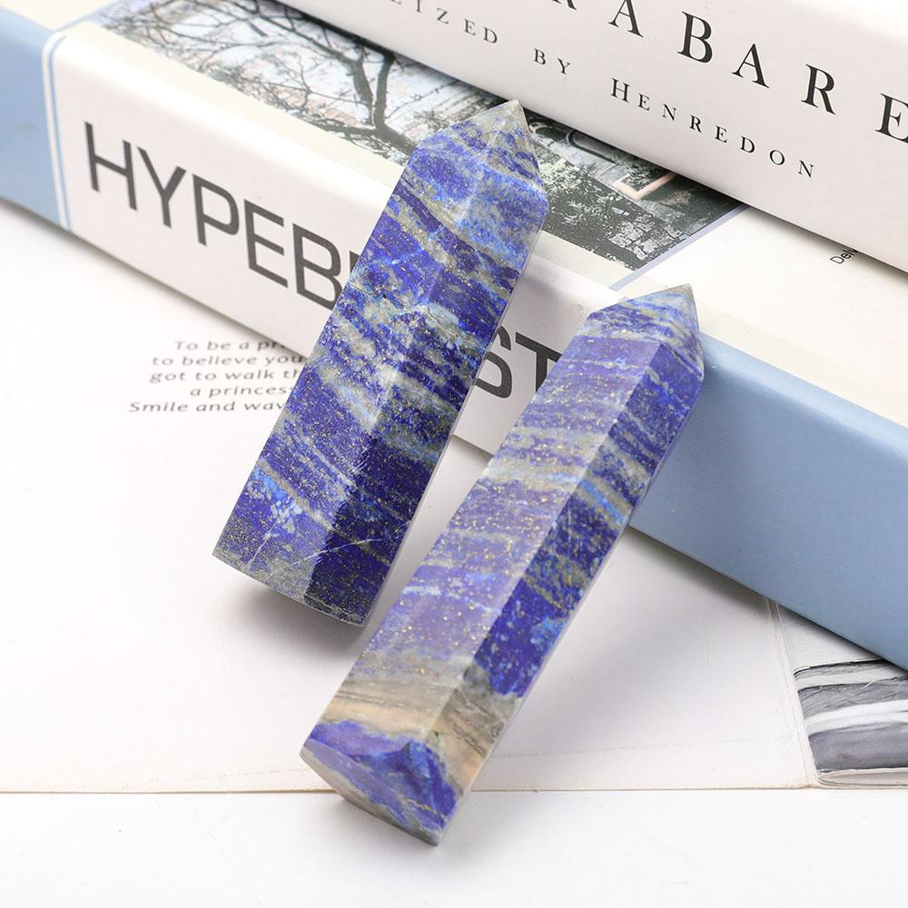 Set of 2 Lapis Points Wholesale Crystals