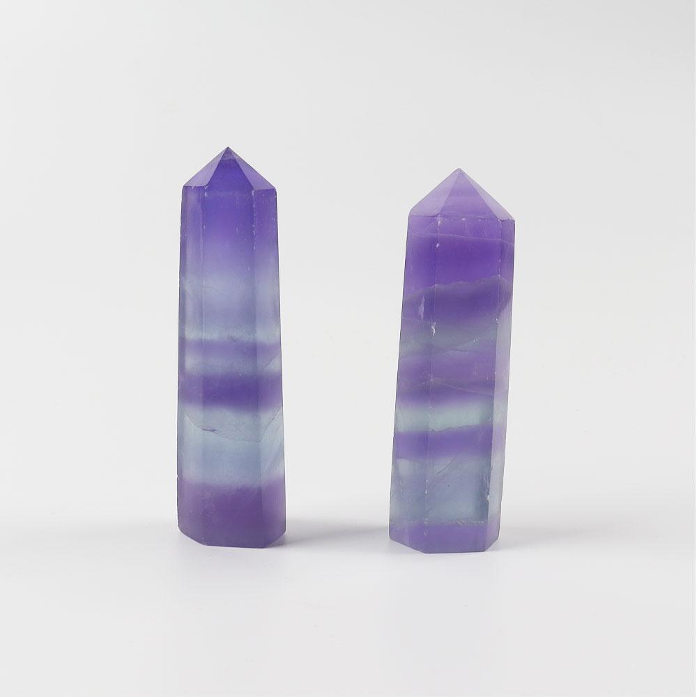 Fluorite Crystal Points Set of 2 Wholesale Crystals