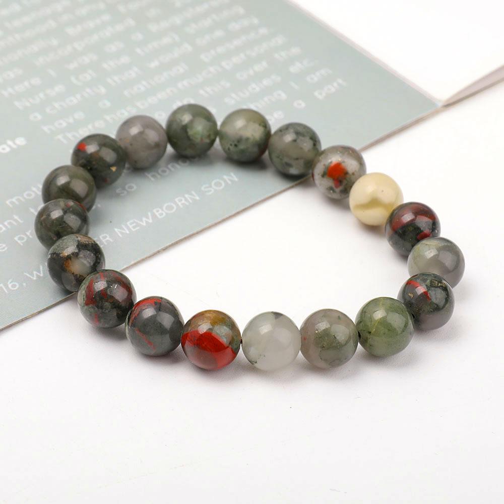 10mm Blood Stone Bracelet Wholesale Crystals