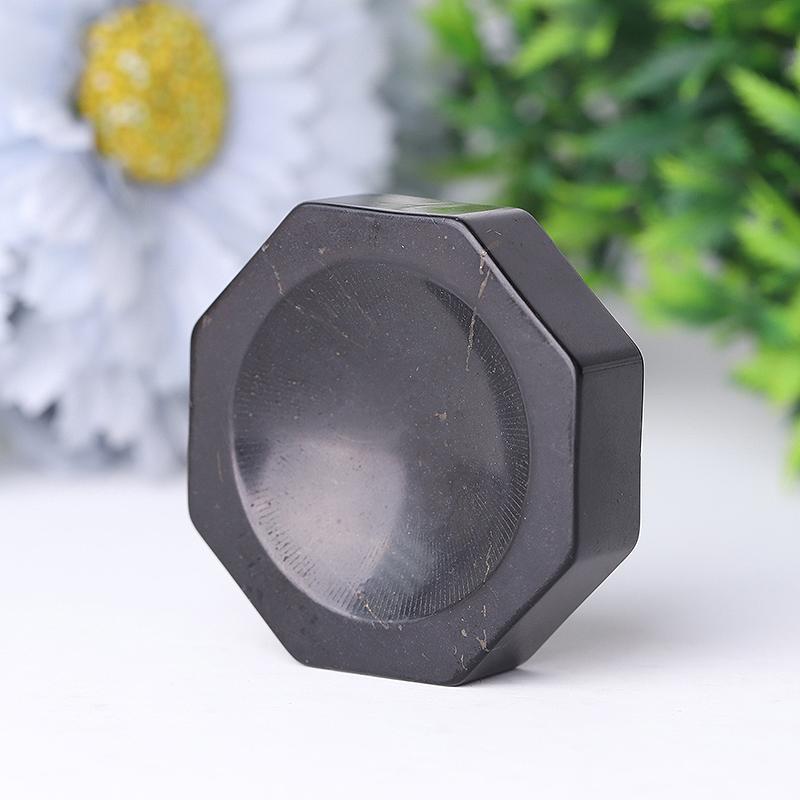 2" Shungite Sphere Holder-Octagon Wholesale Crystals