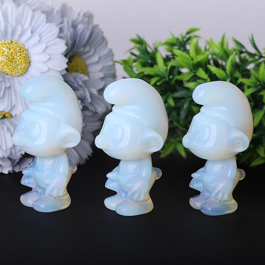 2.8" Opalite Smurfs Crystal Carvings Wholesale Crystals