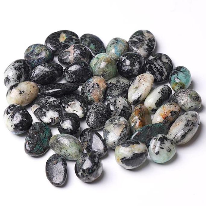 0.1kg 20mm-30mm Moss Agate Tumbles Wholesale Crystals