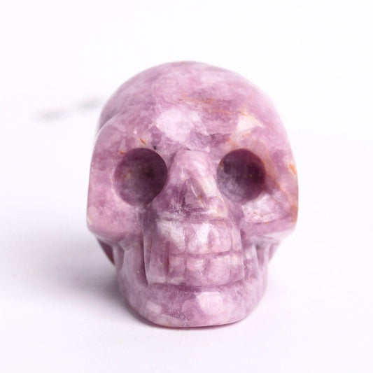 2" Kunzite Crystal Skull Carvings Wholesale Crystals