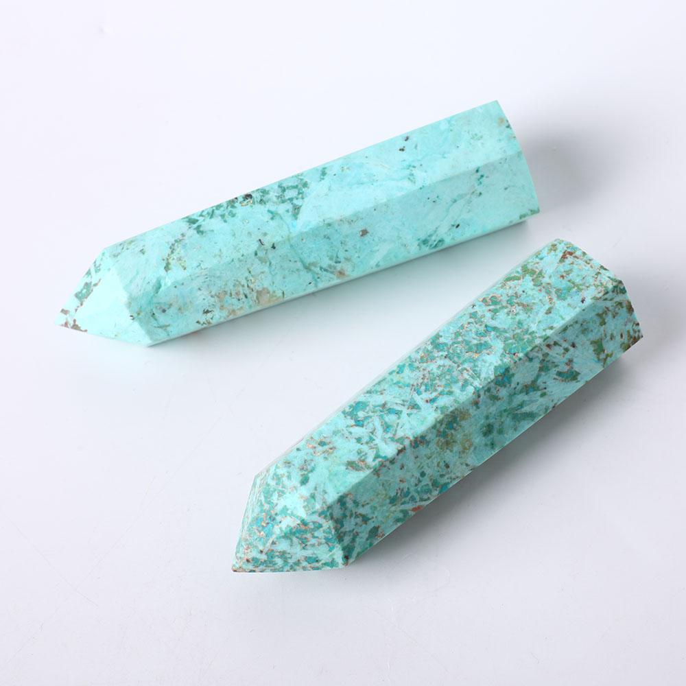 Set of 3 Chrysocolla Crystal Points Wholesale Crystals