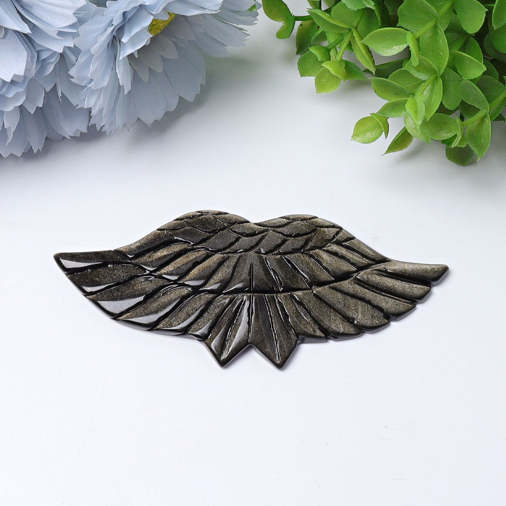 4.7" Angel Wings Crystal Carvings Wholesale Crystals