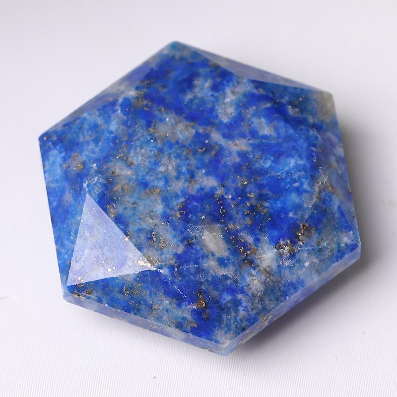 1" Crystal Hexagon Pocket Stone  for Pendant for DIY Wholesale Crystals