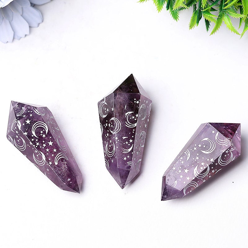 2.5" Amethyst Double Terminated Point Wholesale Crystals