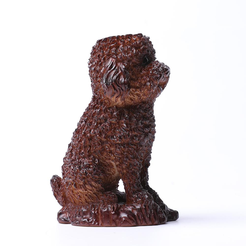 Resin Teddy Dog Statue Stand Wholesale Crystals