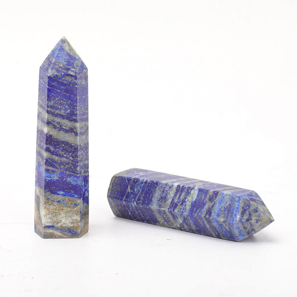 Set of 2 Lapis Points Wholesale Crystals