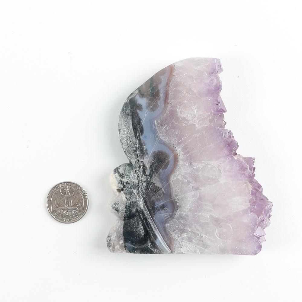 Amethyst Crystal Cluster Stone Carving Fairy Free Form Wholesale Crystals