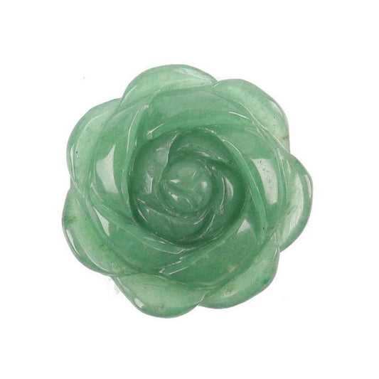 Green Aventurine Flower Free Form Wholesale Crystals