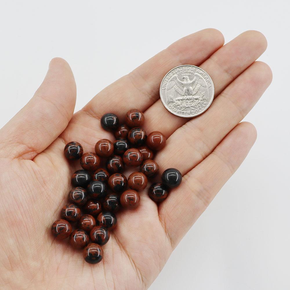 10mm No hole/Undrilled 30pcs Natural Crystal Beads Stone Gemstone Round Loose Energy Healing Beads Wholesale Crystals