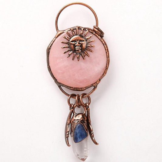 Rose Quartz Clear Quartz Kyanite Pendant Wholesale Crystals