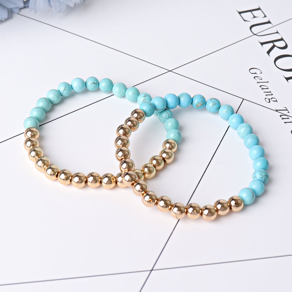 6mm Turquoise Crystal Bracelet Wholesale Crystals