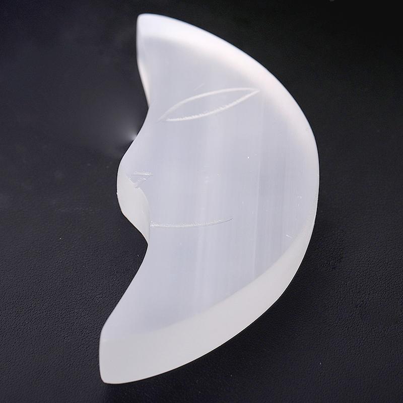 3.5"-4" Hand Carved Selenite Moon Wholesale Crystals