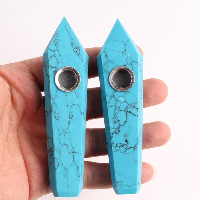 Blue turquoise Smoking Pipe wholesale support mixed customization Wholesale Crystals