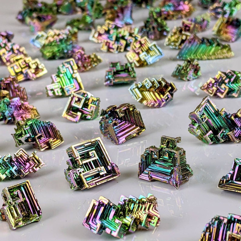 Sold out 1kg Bismuth Crystals Rainbow Wire Wrapping Lab Grown Minerals Wholesale Crystals