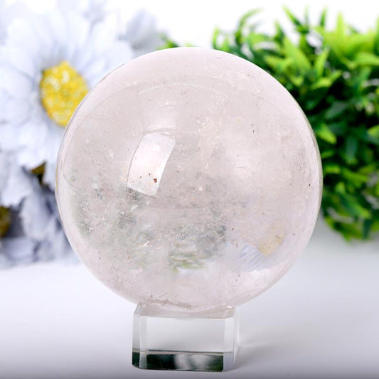 2.5"-4.0" Clear Quartz Sphere Wholesale Crystals